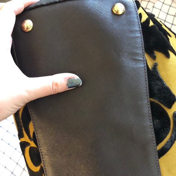 Prada Velluto leather and velvet jacquard purse - Picture 7 of 16